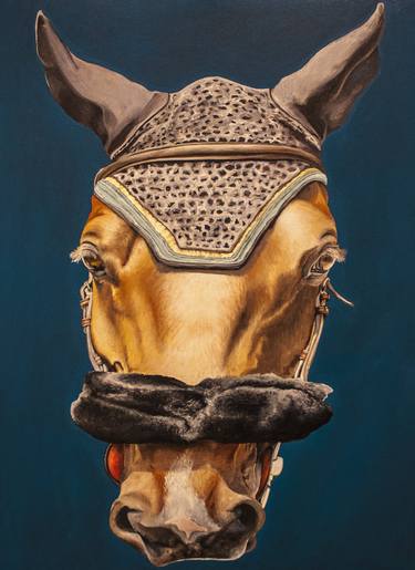 Print of Photorealism Horse Paintings by Julie Anna Freund