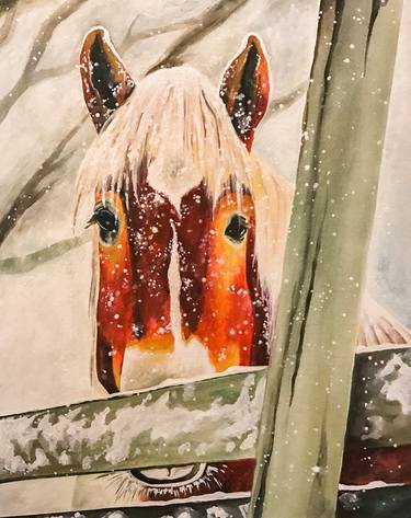 Original Realism Horse Paintings by Julie Anna Freund