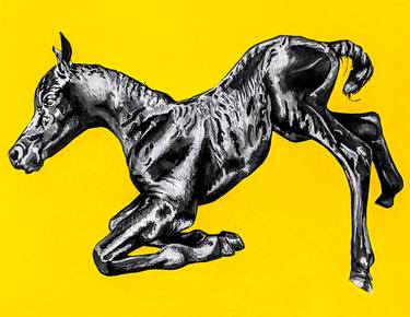 Print of Pop Art Horse Paintings by Julie Anna Freund