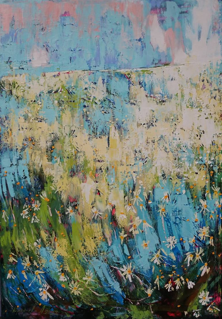 Original Contemporary Landscape Painting by Anastasiia Kraineva