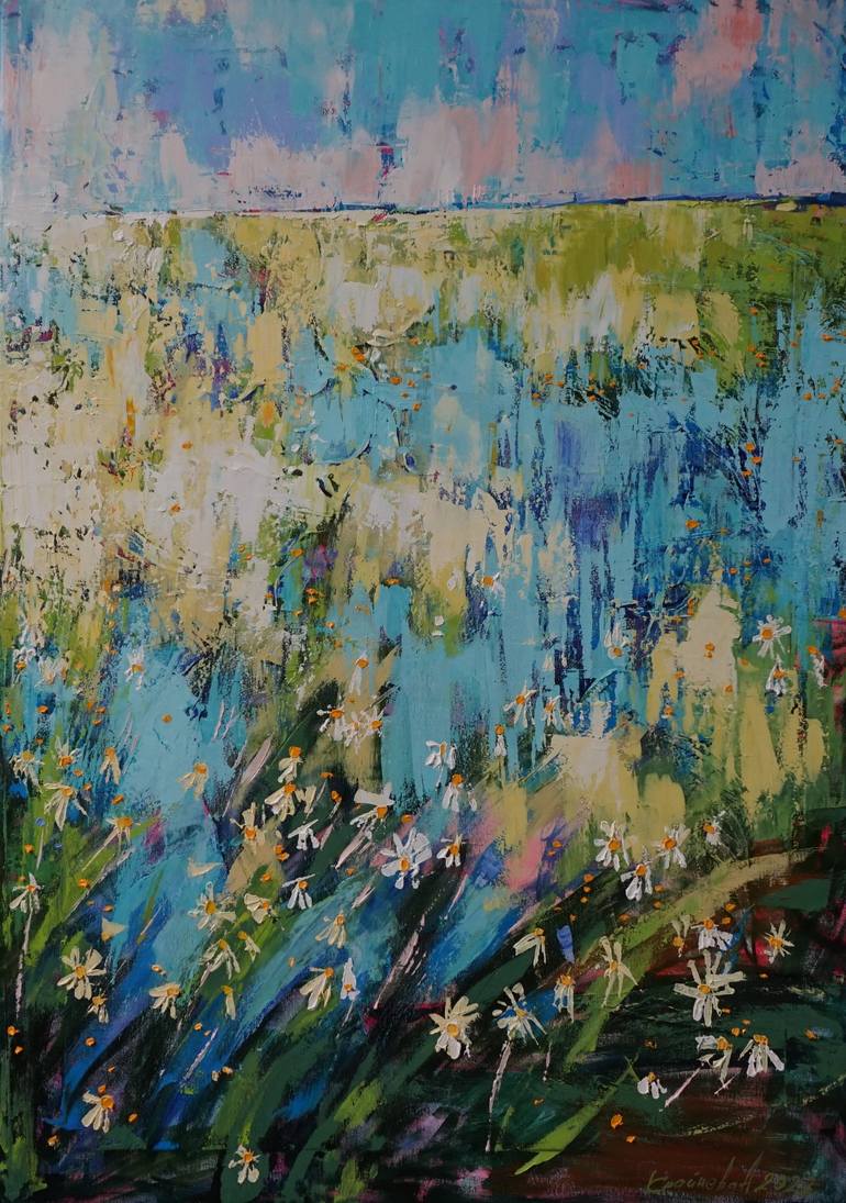 Original Contemporary Landscape Painting by Anastasiia Kraineva