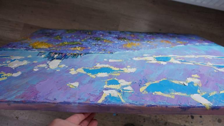 Original Abstract Expressionism Landscape Painting by Anastasiia Kraineva