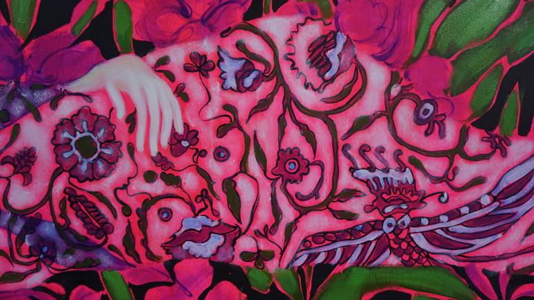 Original Art Deco Women Painting by Anastasiia Kraineva