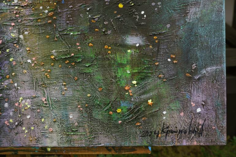 Original Abstract Expressionism Landscape Painting by Anastasiia Kraineva