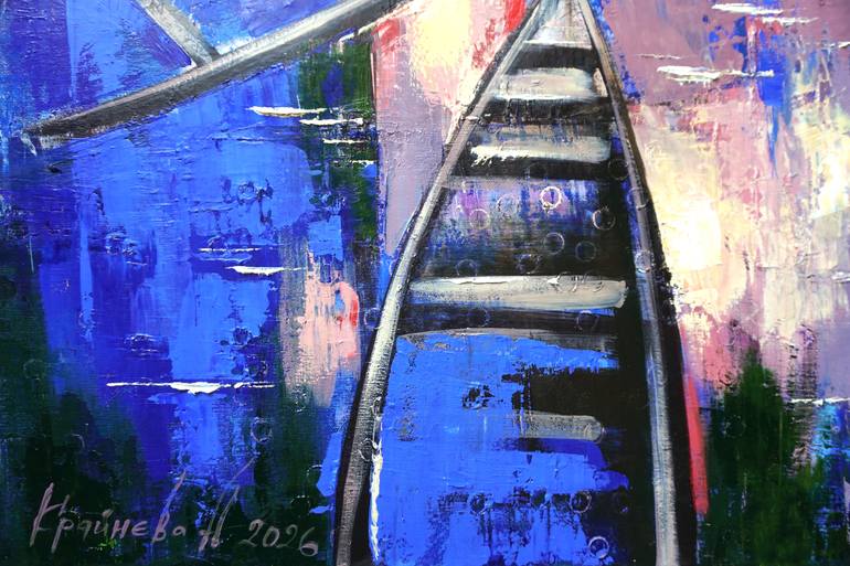 Original Expressionism Seascape Painting by Anastasiia Kraineva