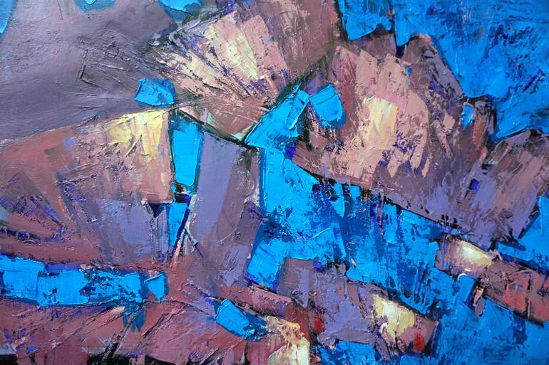 Original Expressionism Seascape Painting by Anastasiia Kraineva