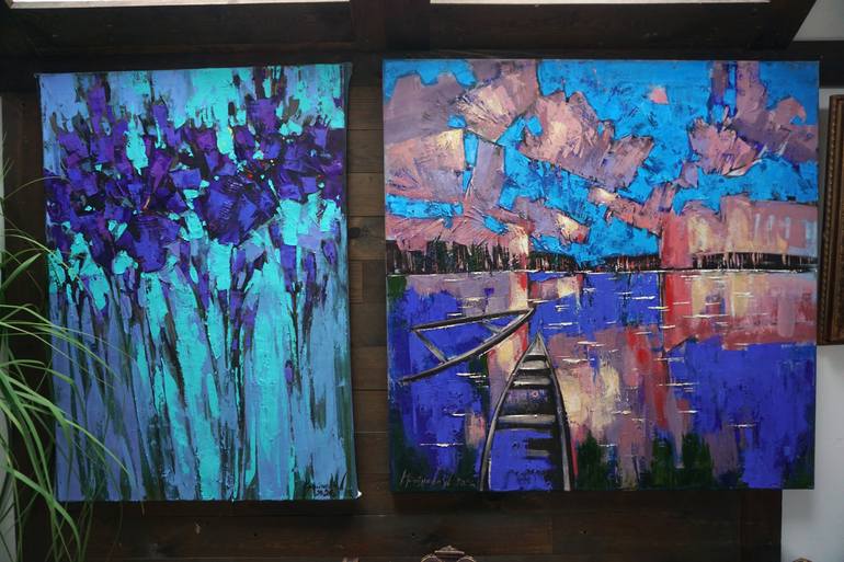 Original Expressionism Seascape Painting by Anastasiia Kraineva