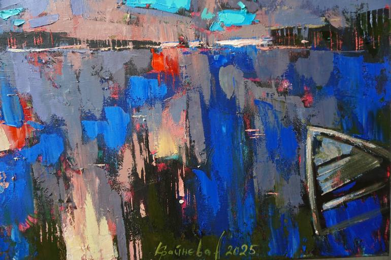 Original Abstract Expressionism Landscape Painting by Anastasiia Kraineva
