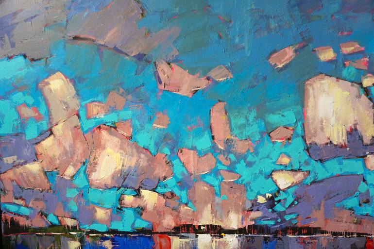 Original Abstract Expressionism Landscape Painting by Anastasiia Kraineva