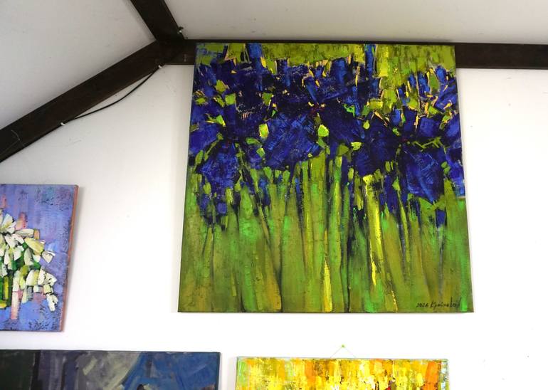 Original Expressionism Floral Painting by Anastasiia Kraineva