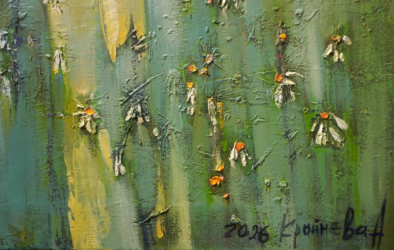 Original Expressionism Floral Painting by Anastasiia Kraineva