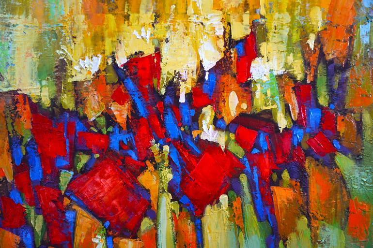 Original Expressionism Floral Painting by Anastasiia Kraineva