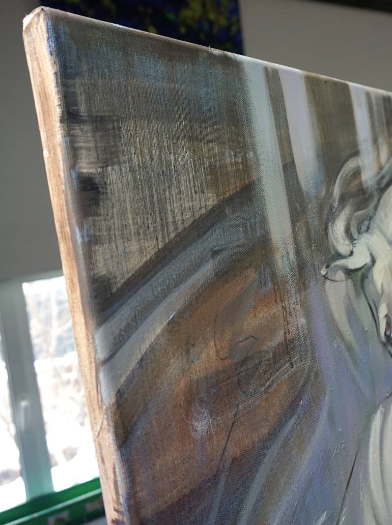 Original Expressionism Horse Painting by Anastasiia Kraineva