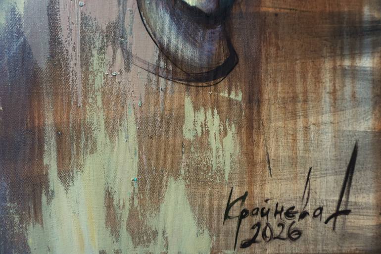 Original Expressionism Horse Painting by Anastasiia Kraineva