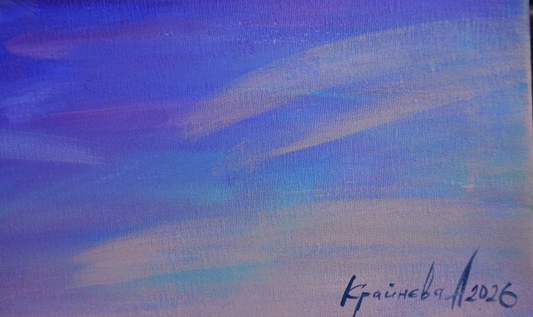 Original Abstract Expressionism Landscape Painting by Anastasiia Kraineva