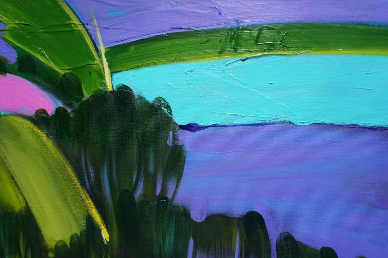 Original Expressionism Landscape Painting by Anastasiia Kraineva