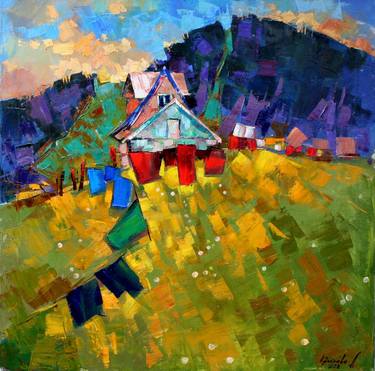 Print of Expressionism Rural life Paintings by Anastasiia Kraineva