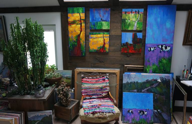 Original Expressionism Animal Painting by Anastasiia Kraineva