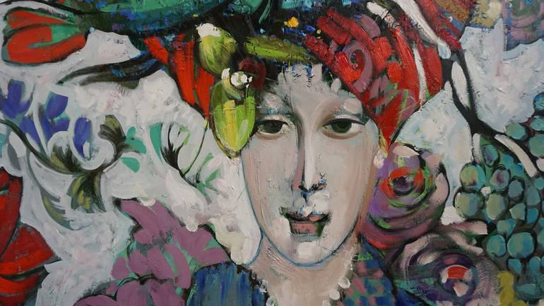 Original Impressionism Women Painting by Anastasiia Kraineva
