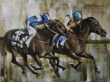 Original Impressionism Horse Paintings by Anastasiia Kraineva