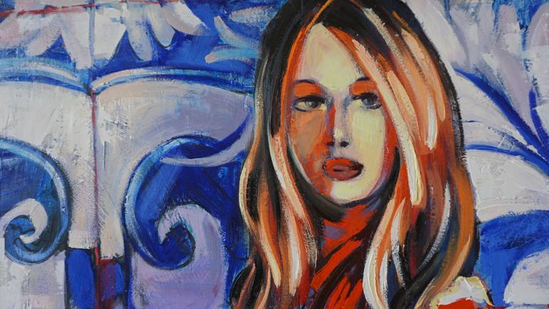 Original Impressionism Women Painting by Anastasiia Kraineva