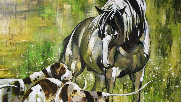 Original Impressionism Animal Painting by Anastasiia Kraineva