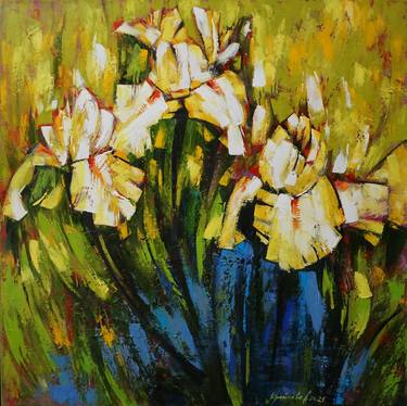 Original Impressionism Floral Paintings by Anastasiia Kraineva