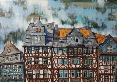 Original Architecture Paintings by Anastasiia Kraineva