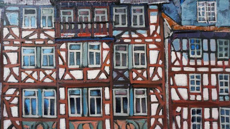 Original Expressionism Architecture Painting by Anastasiia Kraineva