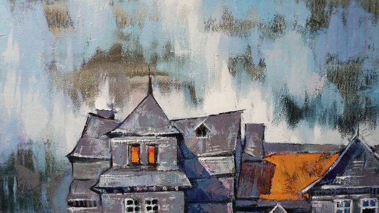 Original Expressionism Architecture Painting by Anastasiia Kraineva