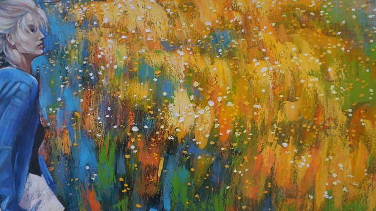 Original Expressionism Landscape Painting by Anastasiia Kraineva
