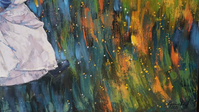 Original Expressionism Landscape Painting by Anastasiia Kraineva