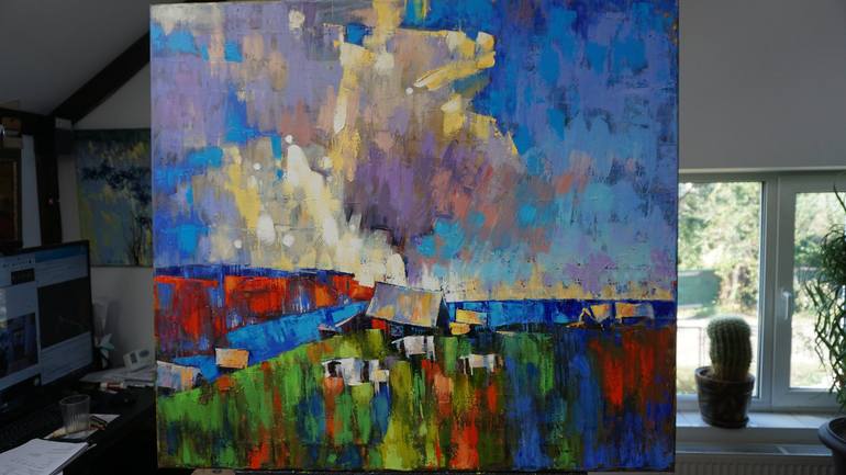 Original Impressionism Landscape Painting by Anastasiia Kraineva