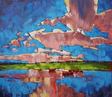 Saatchi Art Artist Anastasiia Kraineva; Paintings, “May Dream .Landscape” #art