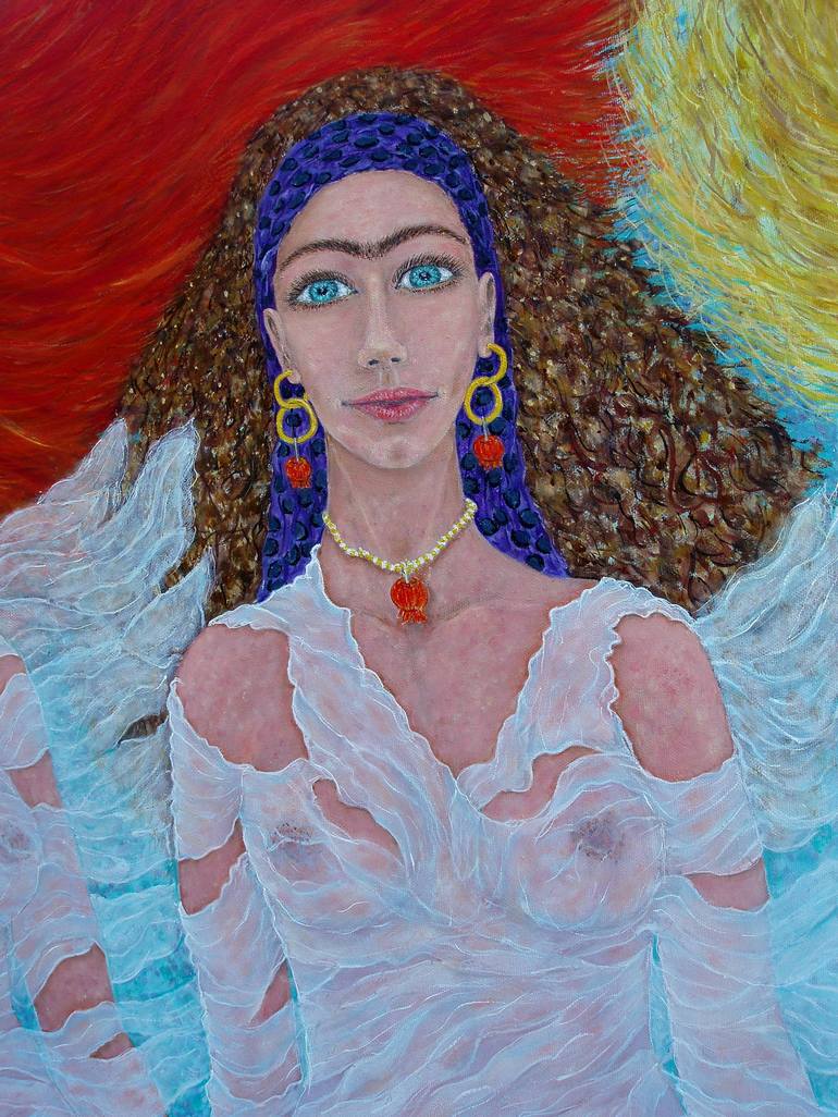Original Women Painting by Andreas C Chrysafis