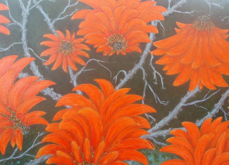 Original Floral Painting by Andreas C Chrysafis