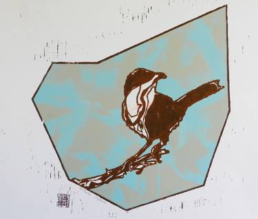 Saatchi Art Artist Sittoula Sitlakone; Printmaking, “Desert Bird #2 - Limited Edition of 1” #art