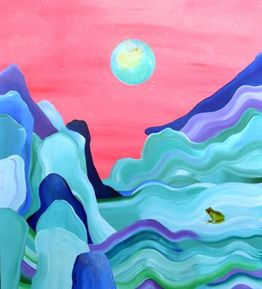 Print of Pop Art Landscape Paintings by Veronica Plaza