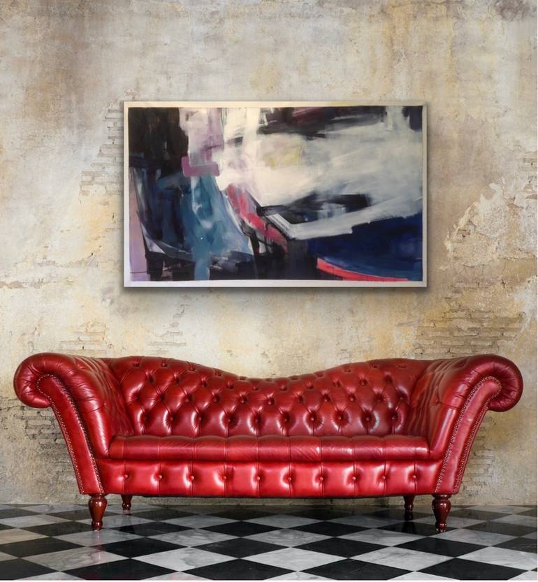 Original Abstract Expressionism Abstract Painting by Trudie Tara Moulton