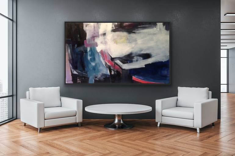 Original Abstract Expressionism Abstract Painting by Trudie Tara Moulton
