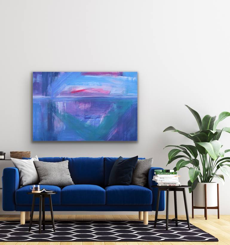 Original Abstract Expressionism Abstract Painting by Trudie Tara Moulton