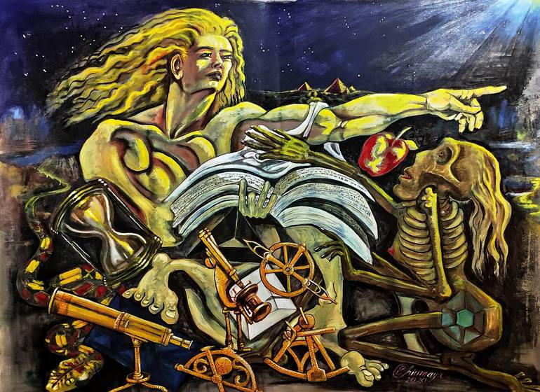 Print of Conceptual Classical mythology Paintings by Chinmaya Br