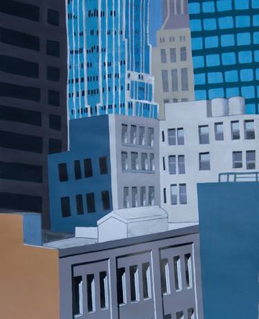 Original Realism Cities Paintings by Bradley Reyes