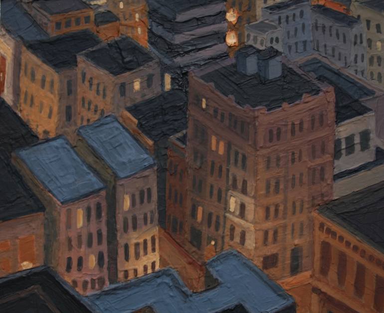 Original Cities Painting by Bradley Reyes
