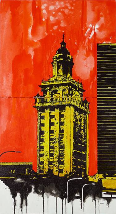 Print of Abstract Expressionism Architecture Paintings by Ernesto Kunde