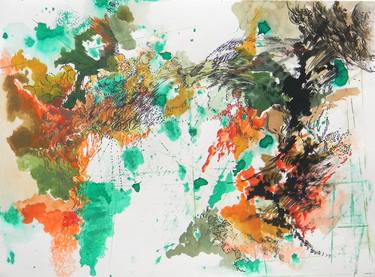 Print of Abstract Nature Drawings by Adriana Ablin Abstract Painter