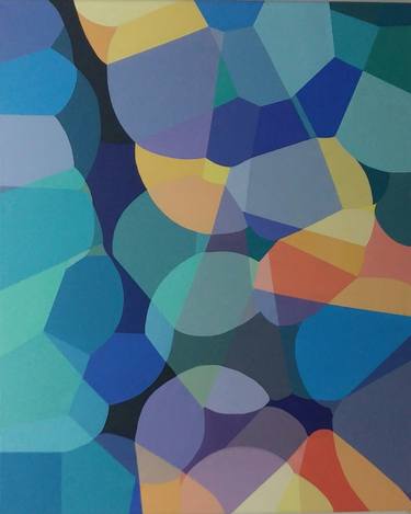 Print of Geometric Paintings by Adriana Ablin Abstract Painter