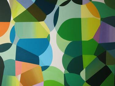 Print of Pop Art Geometric Paintings by Adriana Ablin Abstract Painter