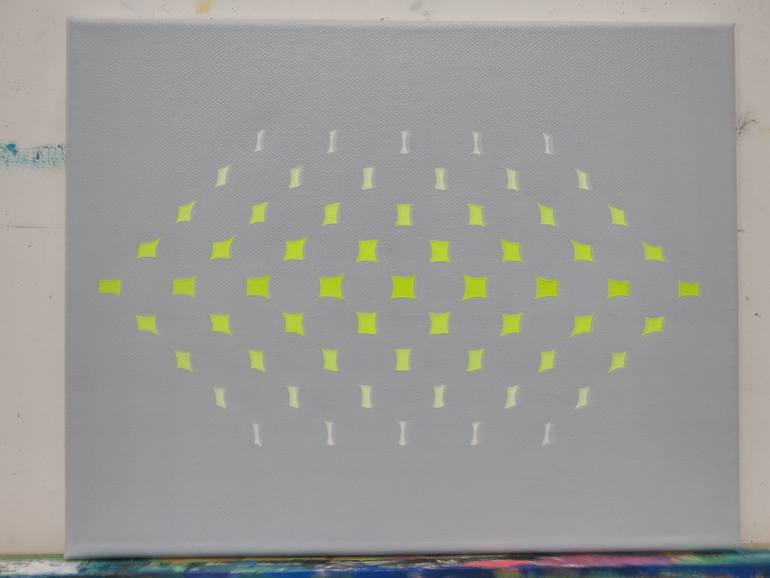 Original Abstract Geometric Painting by Adriana Ablin Abstract Painter