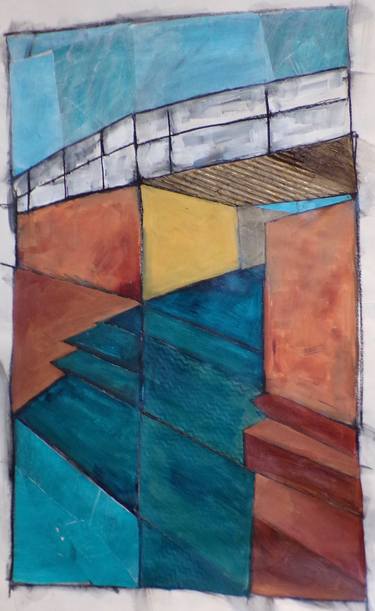 Print of Abstract Landscape Collage by Robert Chaplin